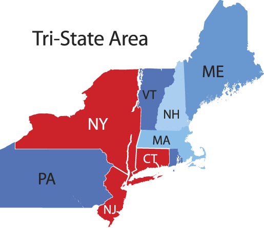 map of tri state area ny nj pa Hub Location Details Selectleaders map of tri state area ny nj pa